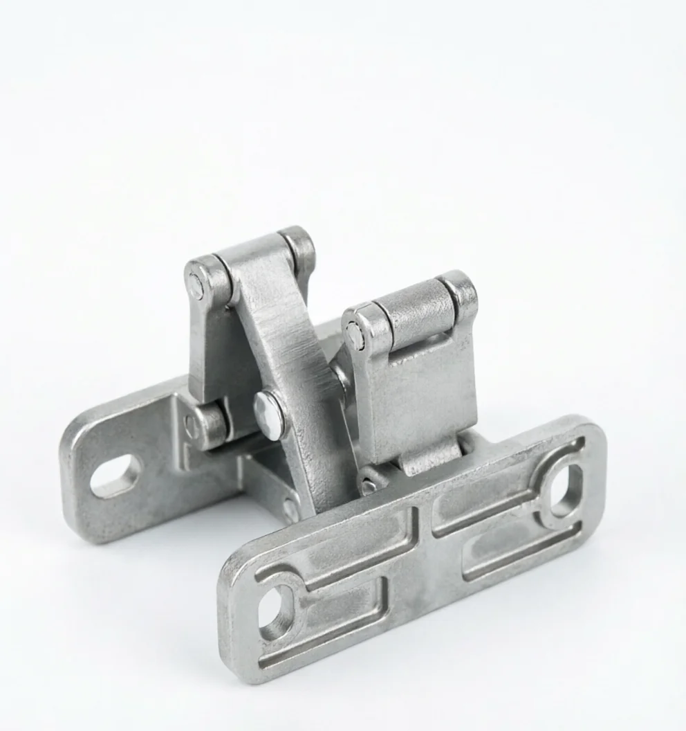 Cast stainless steel heavy-duty hinge