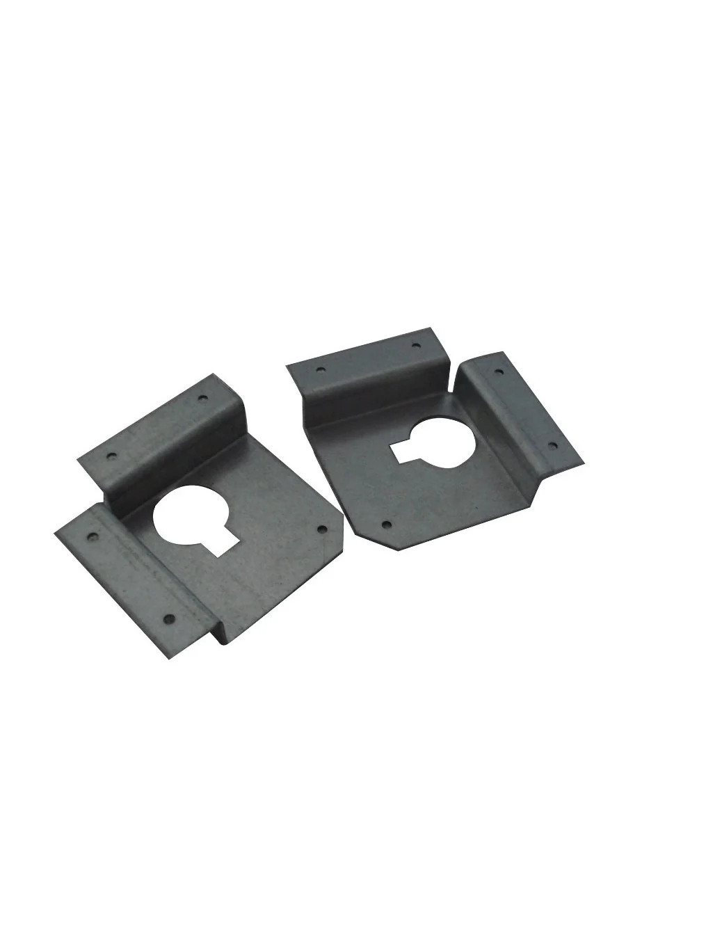 Black coated sheet metal chassis brackets